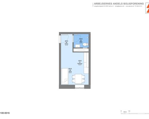 1 værelses lejlighed i Risskov