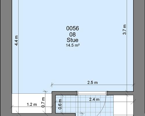 1 værelses lejlighed i Randers SØ