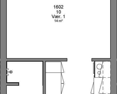 1 værelses lejlighed i Herning