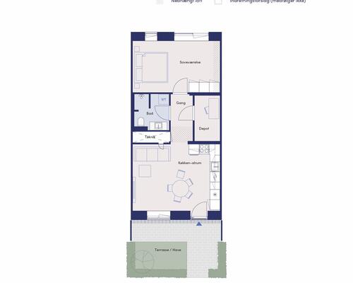 2 værelses lejlighed på Svend Aagesens Alle i Hvidovre udlejes