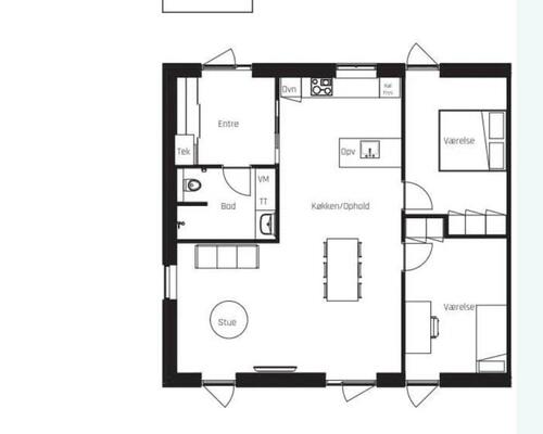 2 værelses lejlighed i Nyborg