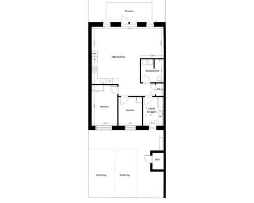 3 værelses hus i Slangerup