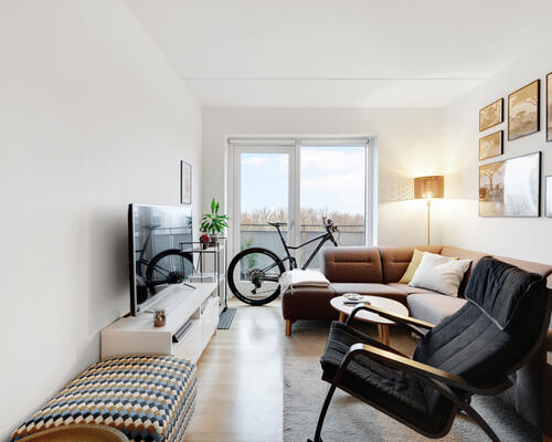 Moderne 2-værelses lejlighed på Blegkilde Alle