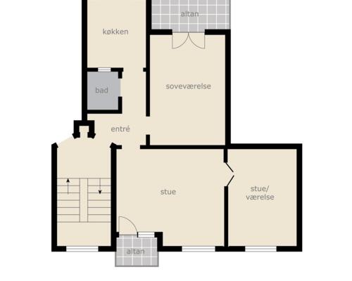 3 værelses lejlighed i Aalborg