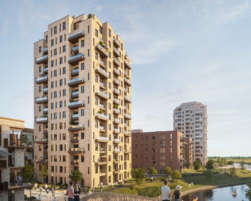 Højtbeliggende 3-værelses lejlighed med altan