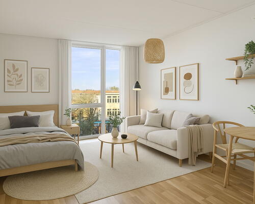 God 1-værelses lejlighed i Vanløse tæt på shopping, indkøb og offentlig transport