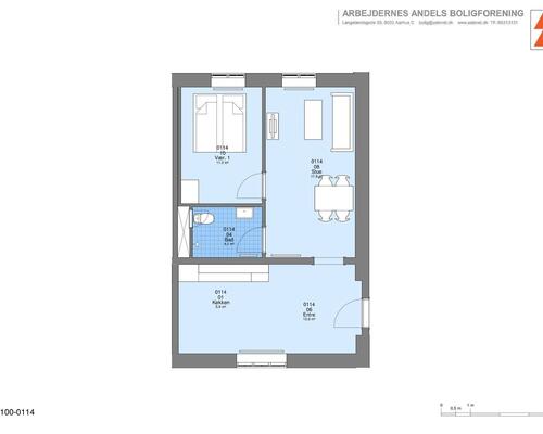 1 værelses lejlighed i Risskov