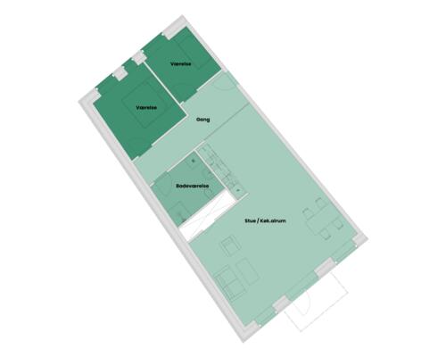 3 værelses lejlighed i Viborg