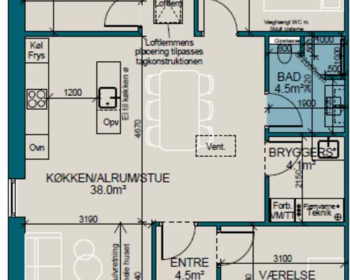 Lækkert, nyt ende-rækkehus i Egeskov, Fredericia