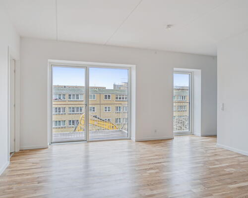 Fløjhusene - Bygning E - Lys 3-værelses lejlighed i høj kvalitet med altan