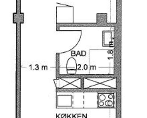 Skøn lækker 2-værelses studiebolig i Aalborg C