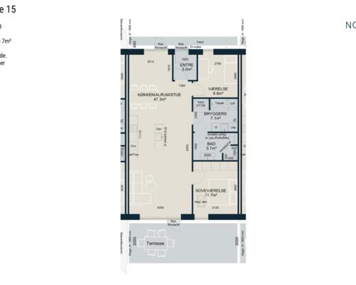 3 værelses hus i Odder