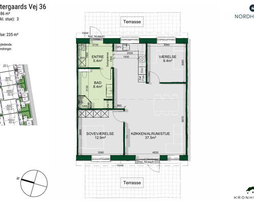 3 værelses hus i Kalundborg