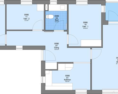 4 værelses lejlighed i Viborg