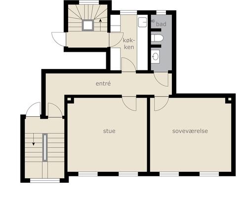 2 værelses lejlighed i Aalborg