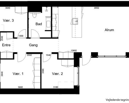 4 værelses lejlighed i Bramming