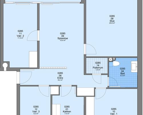 4 værelses lejlighed i Ringkøbing