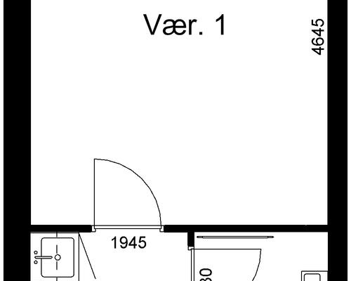 1 værelses lejlighed i Sønder Omme