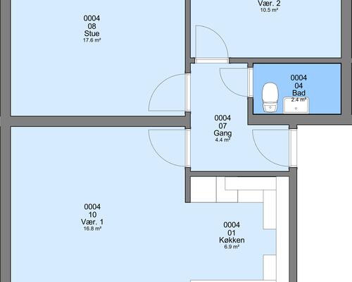 3 værelses lejlighed i Tarm