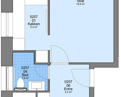 2 værelses lejlighed i Ringkøbing