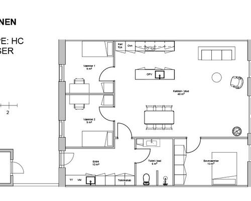 4 værelses hus i Billund