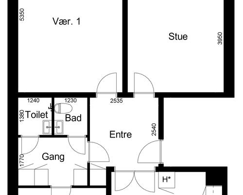 3 værelses lejlighed i Aabenraa