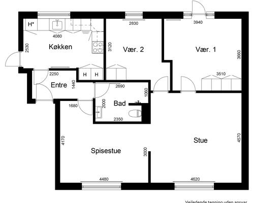 3 værelses lejlighed i Toftlund