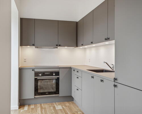 Fløjhusene - Bygning E - Lys 3-værelses lejlighed i høj kvalitet med altan