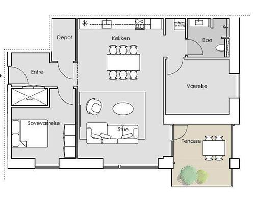 3 værelses lejlighed i Silkeborg