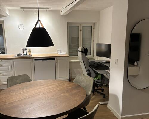 Nyetableret 2 vær. lejlighed i midtbyen, alt er nyt.