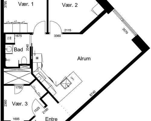 4 værelses lejlighed i Billund
