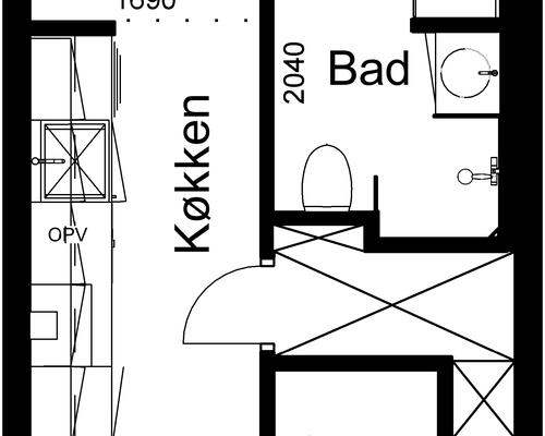 1 værelses lejlighed i Billund