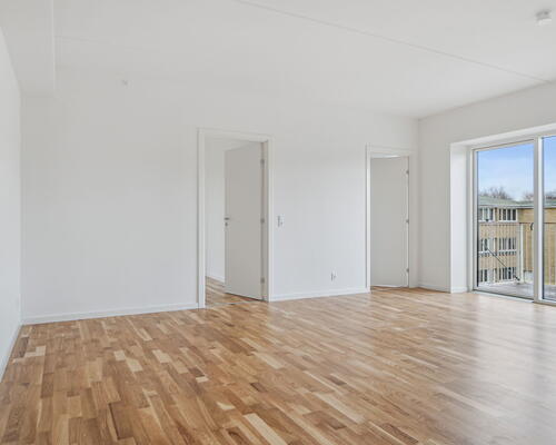 Fløjhusene - Bygning E - Lys 3-værelses lejlighed i høj kvalitet med altan