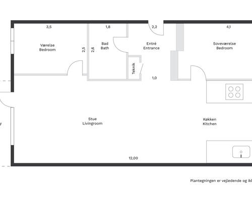 3 værelses lejlighed i Søborg