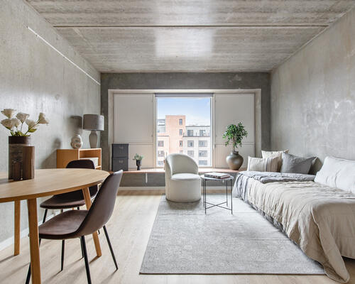 Moderne 1-værelses lejlighed på Sluseholmen!