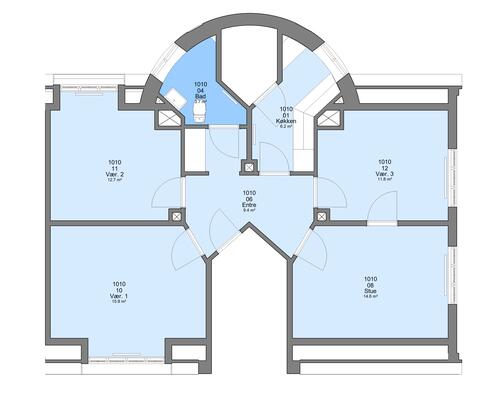 4 værelses lejlighed i Skive