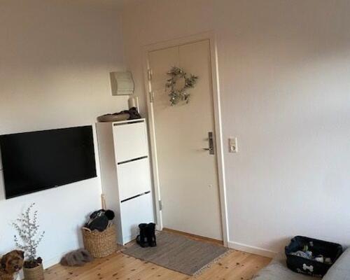 Solrig altan i parklignende gård