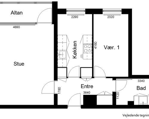 2 værelses lejlighed i Toftlund