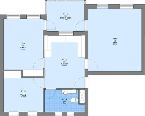 3 værelses lejlighed i Hanstholm