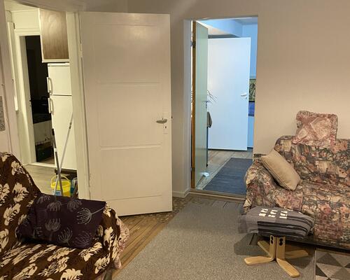 Stor og regulær 2. værelses lejlighed