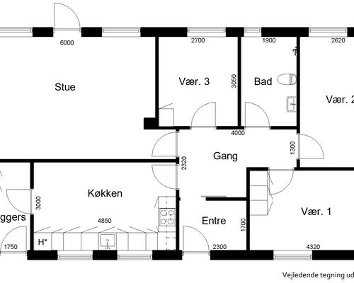 4 værelses lejlighed i Tønder