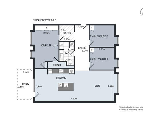 4 værelses lejlighed i Hørsholm