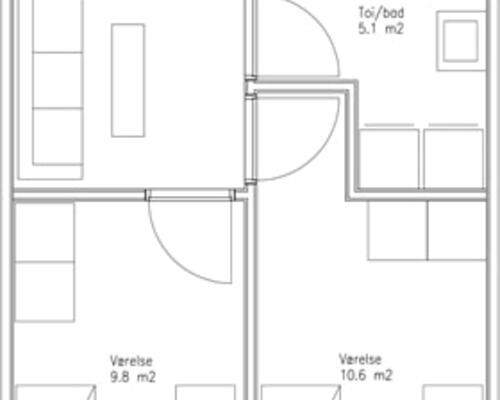 3 værelses lejlighed i Århus C