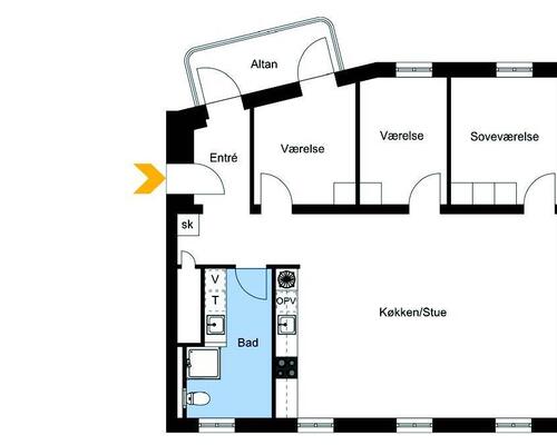 4 værelses lejlighed i Århus C