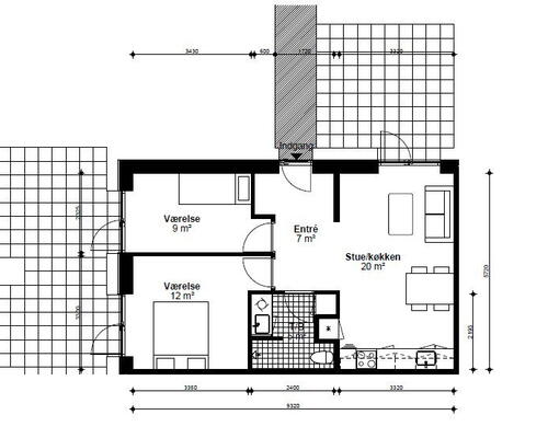 3 værelses lejlighed i Greve