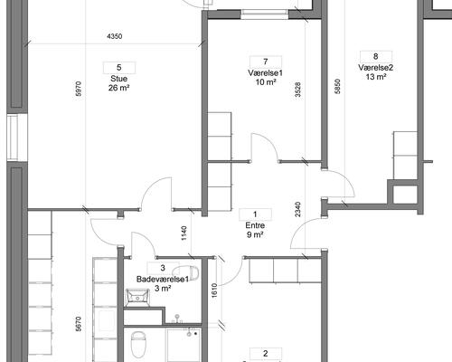 4 værelses lejlighed i Nørresundby