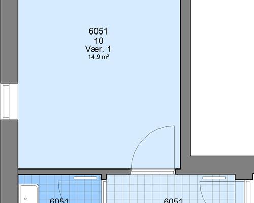 1 værelses hus i Skive