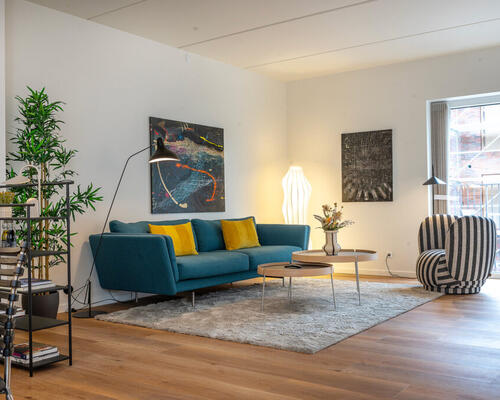 Unik 3-værelses lejlighed med fjordudsigt og stor altan