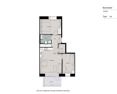 Skøn og funktionel 3-værelses lejlighed, med gulvarme i hele boligen og god terrasse ud mod gården - Ingen bindingsperiode!