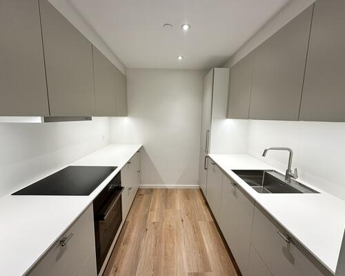 Moderne 3-værelses lejlighed i Nørresundby med altan